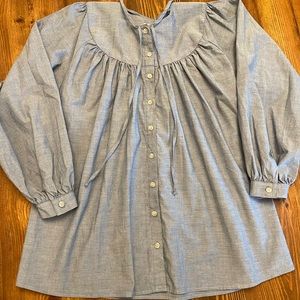 Emerson Fry Chambray Top Size M